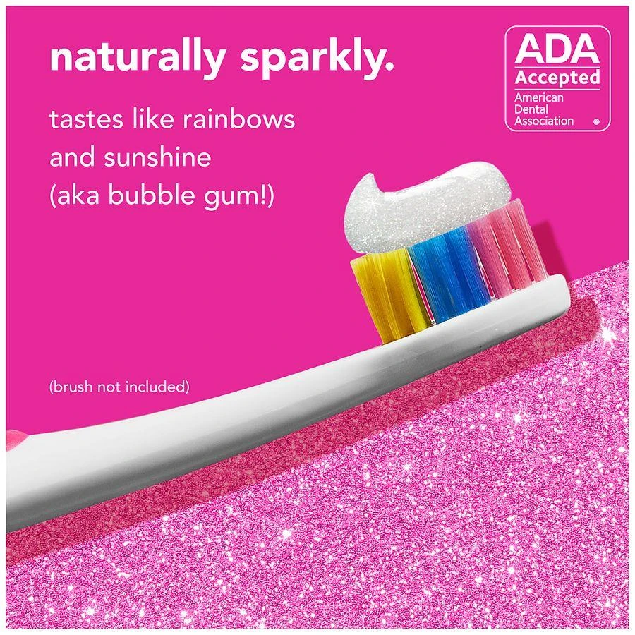 商品Hello|Unicorn Sparkle Kids Toothpaste with Fluoride Bubble Gum, Tube,价格¥44,第4张图片详细描述