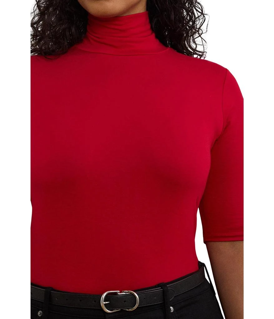 商品Ralph Lauren|Plus-Size Stretch Jersey Turtleneck,价格¥557,第3张图片详细描述