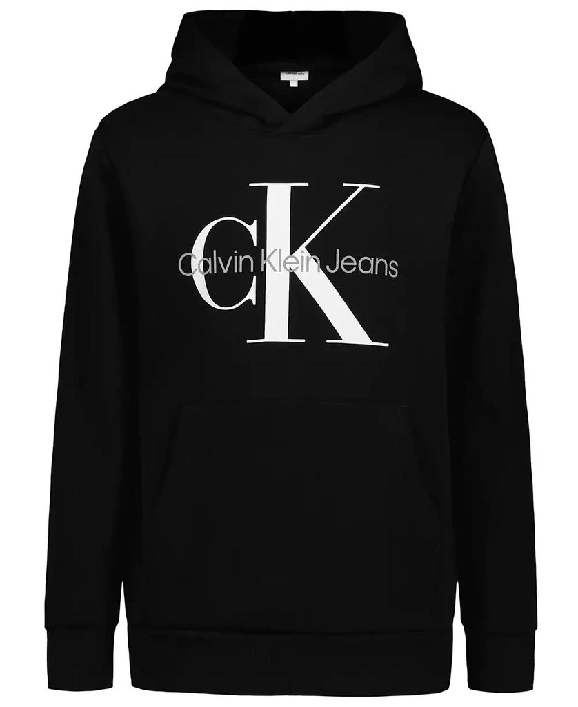 商品Calvin Klein|大童款复古徽标套头连帽衫,价格¥163,第1张图片
