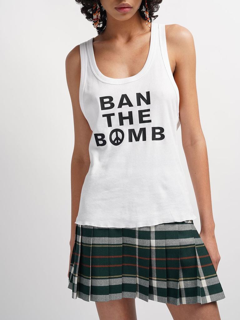 Ban The Bomb Cotton Jersey Tank Top商品第2张图片规格展示