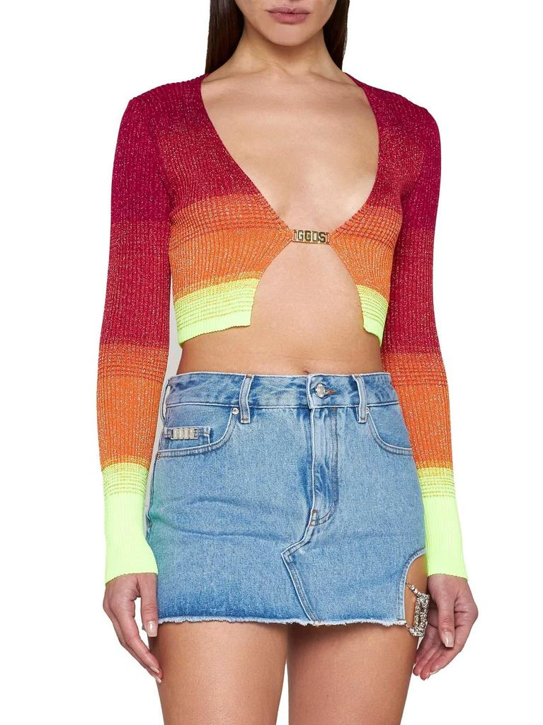 商品GCDS|GCDS Striped Knitted Cardigan,价格¥1820,第2张图片详细描述