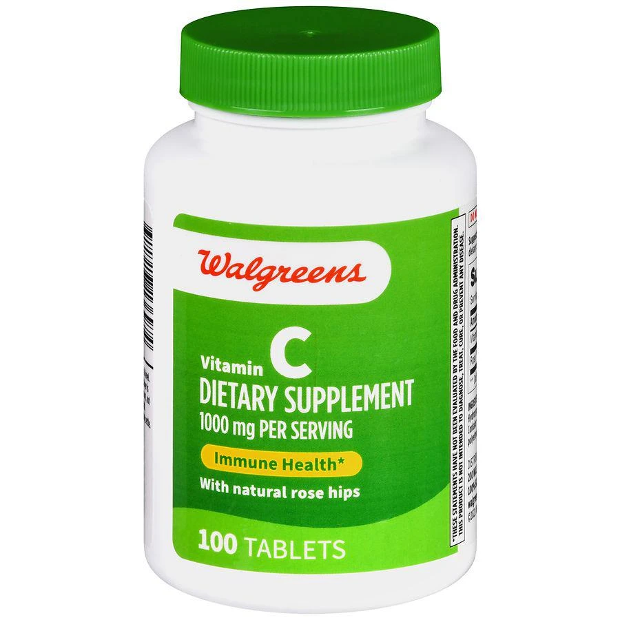 商品Walgreens|Vitamin C 1000 mg Tablets,价格¥89,第1张图片
