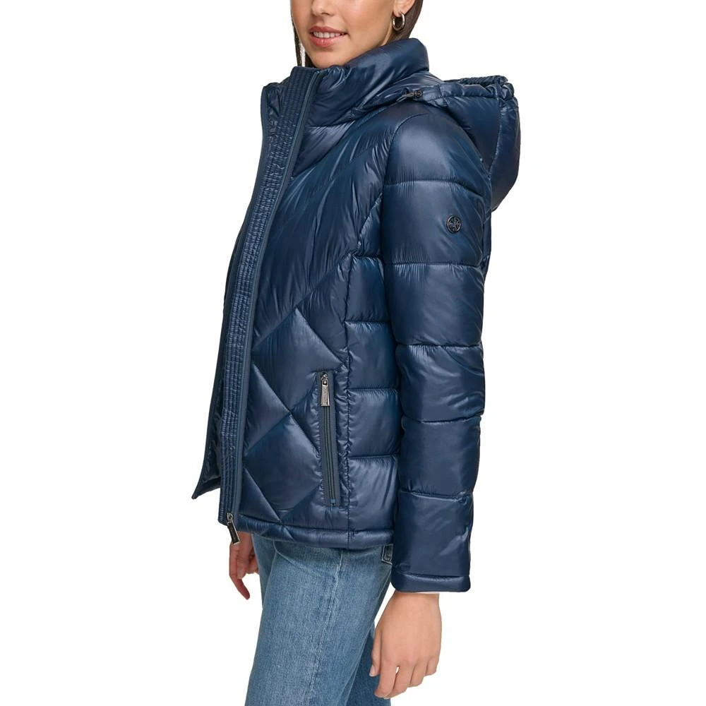 商品Calvin Klein|Women's Shine Hooded Packable Puffer Coat, Created for Macy's,价格¥732,第3张图片详细描述