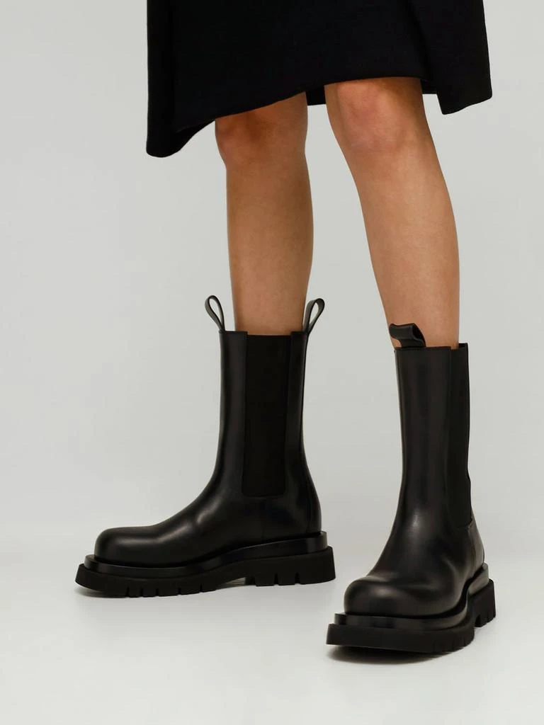 商品Bottega Veneta|55mm Lug Leather Beatle Boots,价格¥10889,第2张图片详细描述