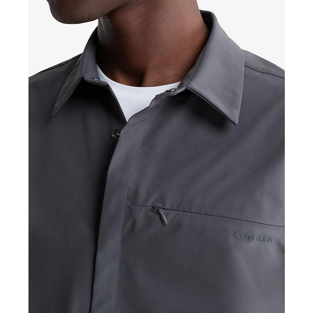 商品Calvin Klein|Men's Athletic Hidden-Pocket Shirt,价格¥443,第3张图片详细描述
