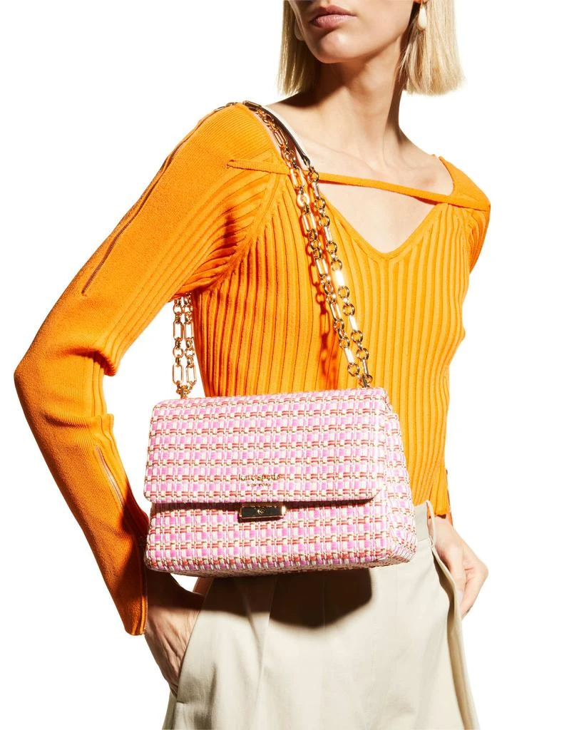 商品Kate Spade|carlyle medium tweed shoulder bag,价格¥1393,第4张图片详细描述