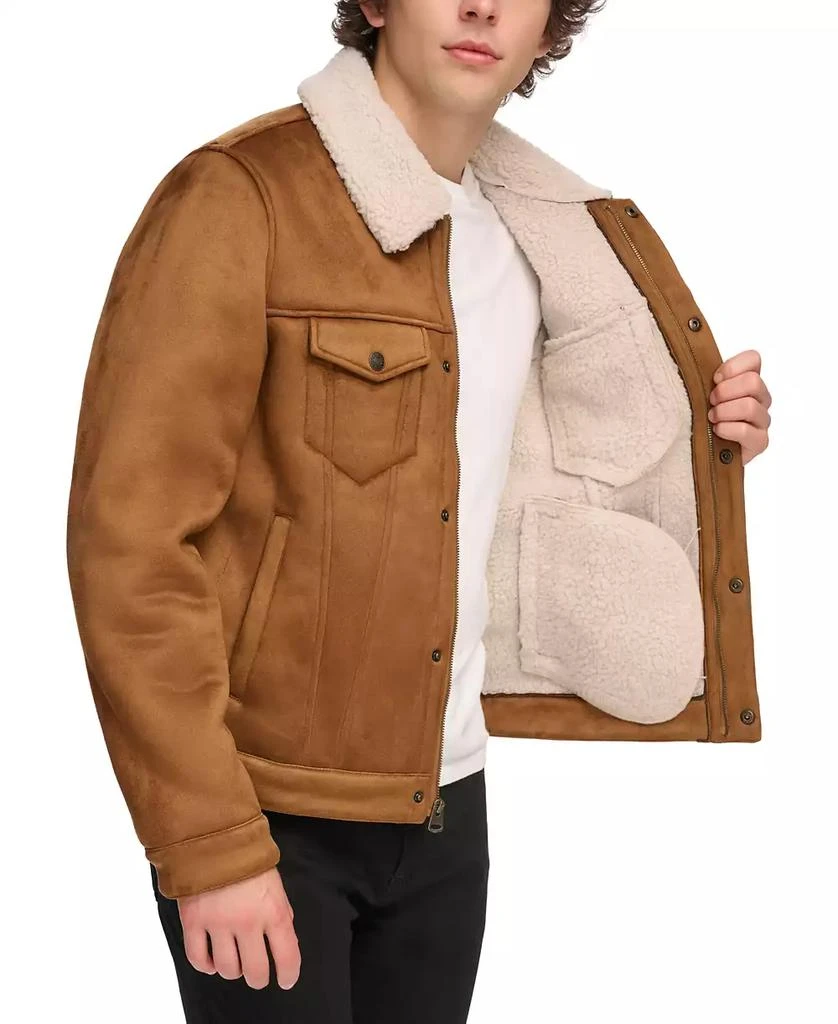 商品Levi's|Men's Relaxed-Fit Faux-Shearling Trucker Jacket,价格¥777,第3张图片详细描述