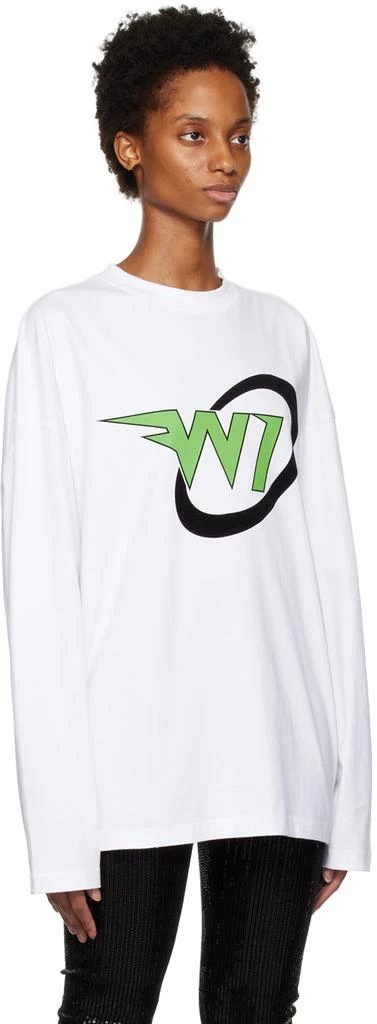 商品We11done|White Circle Long Sleeve T-Shirt,价格¥2433,第2张图片详细描述