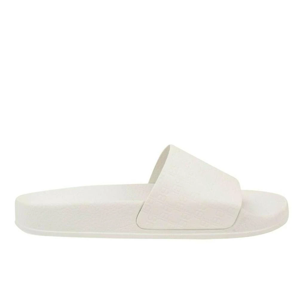 商品Balmain|Balmain Leather Calypso Monogram Slide,价格¥1526,第1张图片