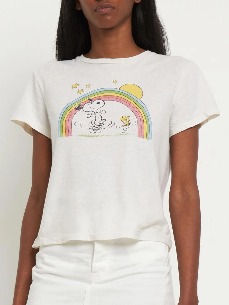 商品Re/Done|Peanuts Rainbow Classic Cotton T-shirt,价格¥1616,第2张图片详细描述