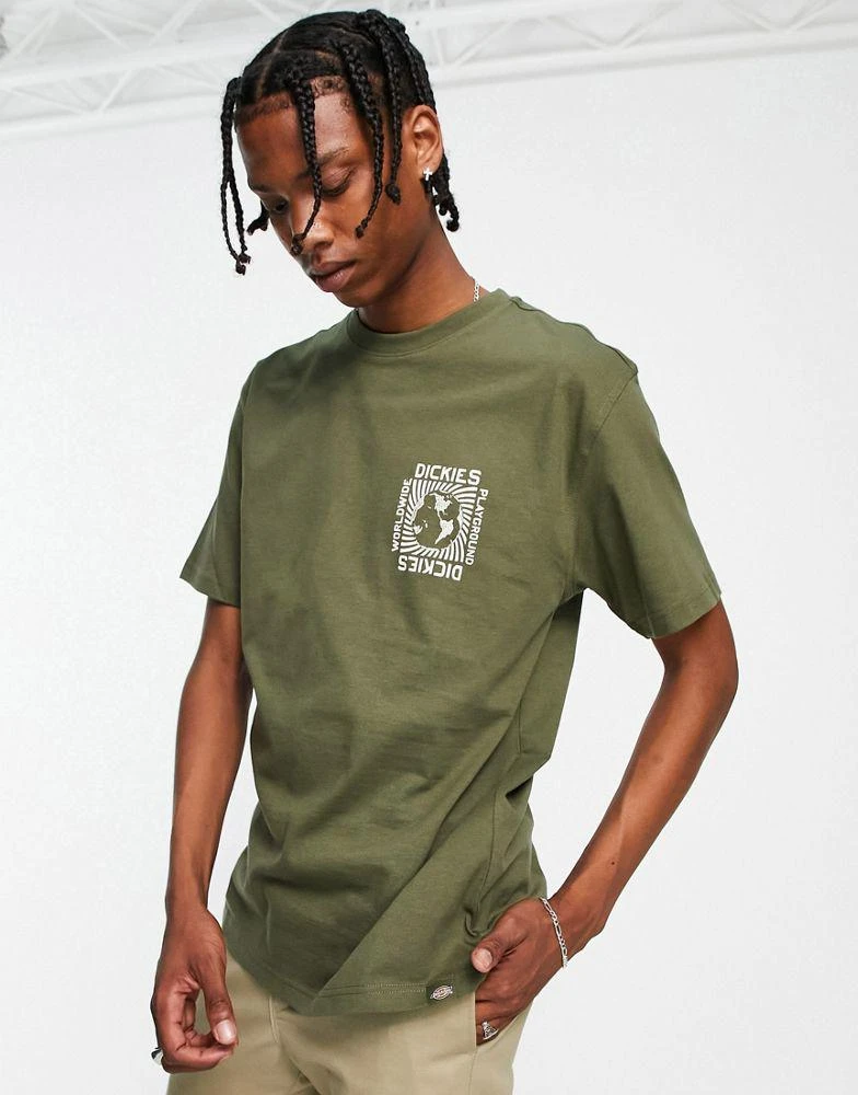 商品DICKIES| Dickies Marbury back print t-shirt in khaki ,价格¥281,第2张图片详细描述