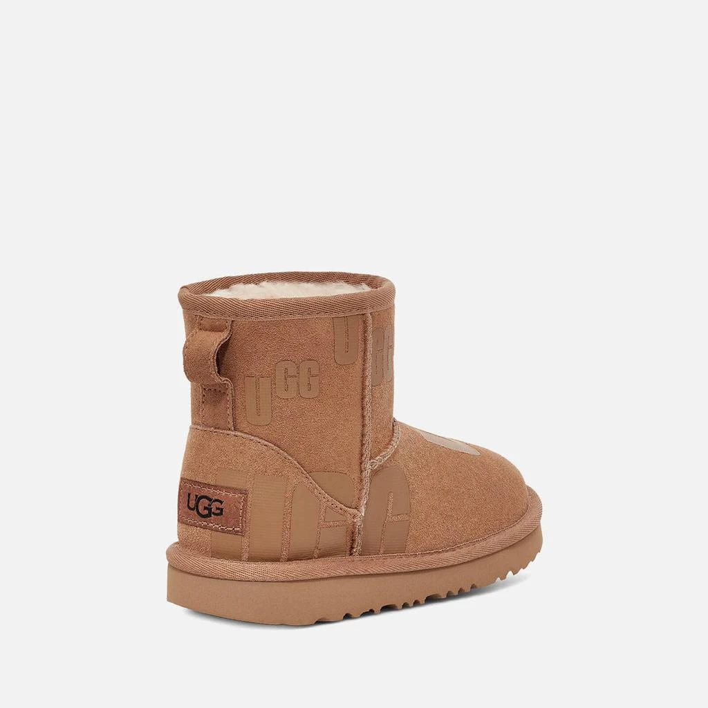 商品UGG|UGG KIDS' CLASSIC MINI SCATTER GRAPHIC SUEDE AND WOOL-BLEND BOOTS,价格¥619,第5张图片详细描述