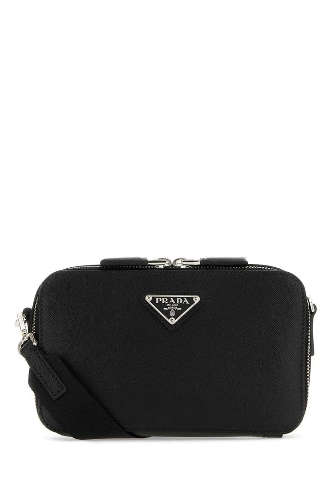 商品Prada|Prada Logo Plaque Zipped Small Shoulder Bag,价格¥13648,第1张图片