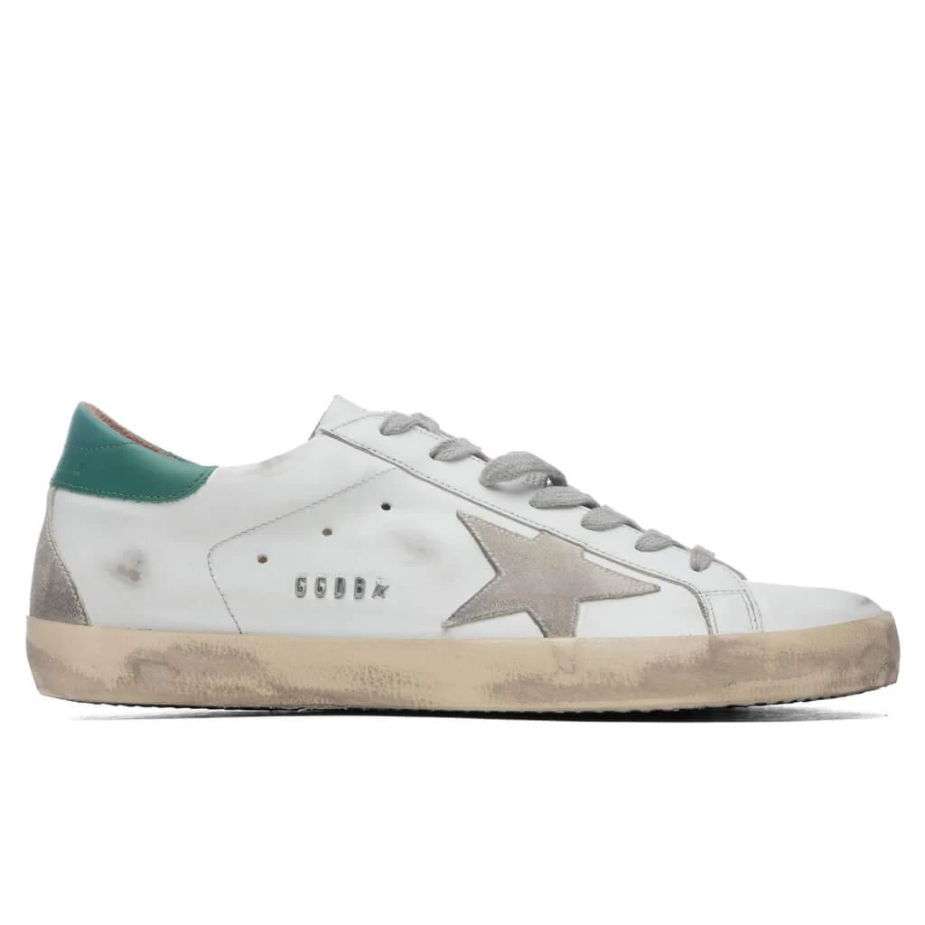 商品Golden Goose|Super-Star Sneakers - White/Ice/Green,价格¥2877,第1张图片