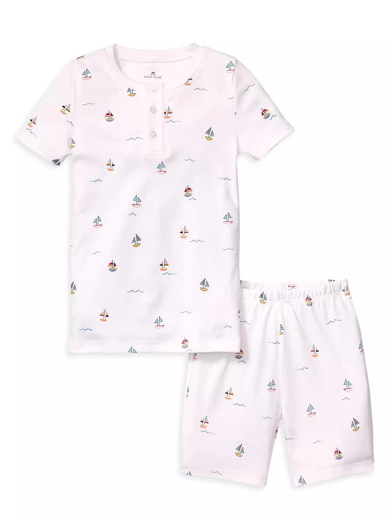 商品Petite Plume|Little Boy's & Boy's Bateau 4-Piece Pajamas Set,价格¥735,第2张图片详细描述