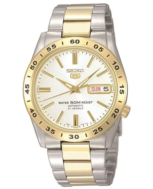 商品Seiko|Seiko White Dial Two-Tone Steel Men's Watch SNKE04K1,价格¥1483,第1张图片