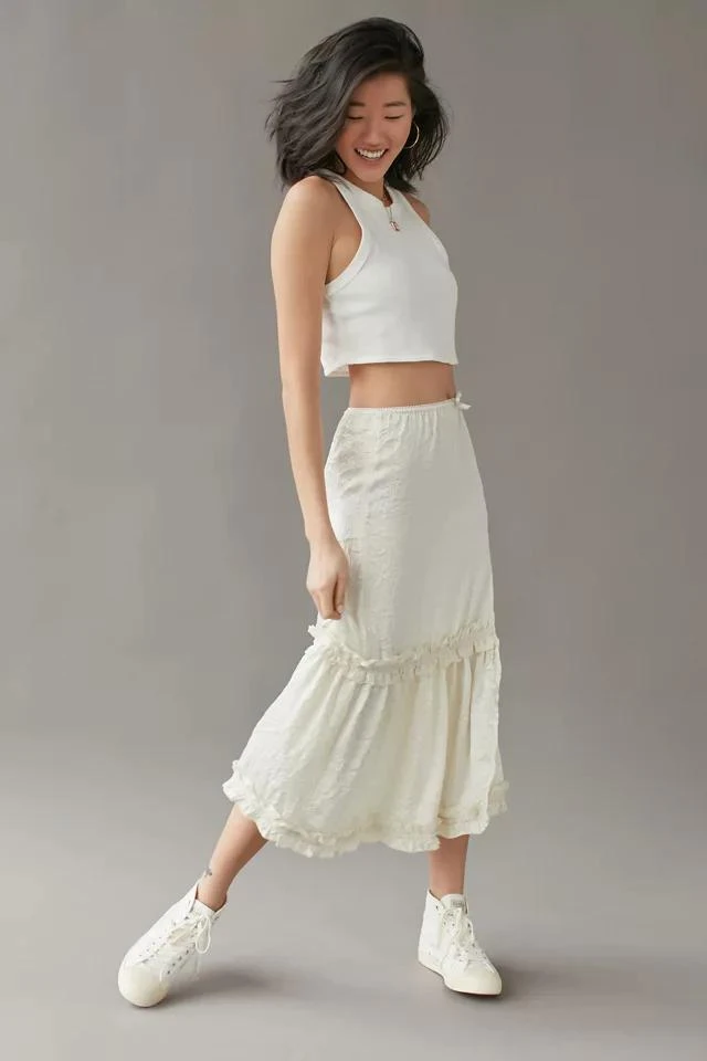 商品Urban Outfitters|UO Prairie Midi Skirt,价格¥78,第4张图片详细描述