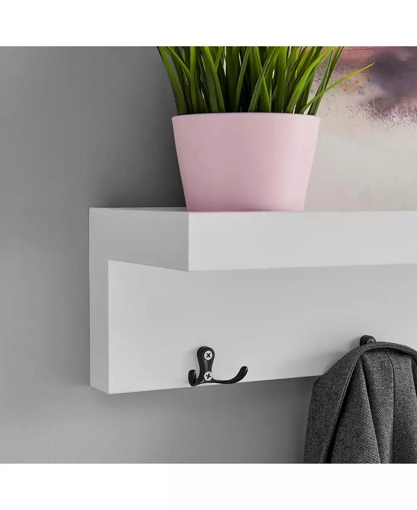 商品Danya B|Wall Mounted Coat Rack with Decorative Ledge Shelf,价格¥244,第3张图片详细描述