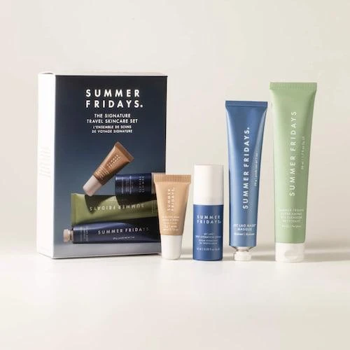 商品Summer Fridays|The Signature Travel Skincare Set,价格¥331,第1张图片详细描述