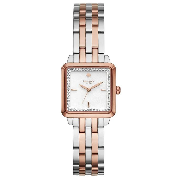 商品Kate Spade|Women's Washington Square Two-Tone Stainless Steel Bracelet Watch 25x25mm,价格¥1871,第1张图片