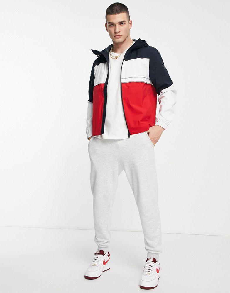 商品Tommy Hilfiger|Tommy Hilfiger tech global colourblock hooded jacket in multi,价格¥1227,第6张图片详细描述