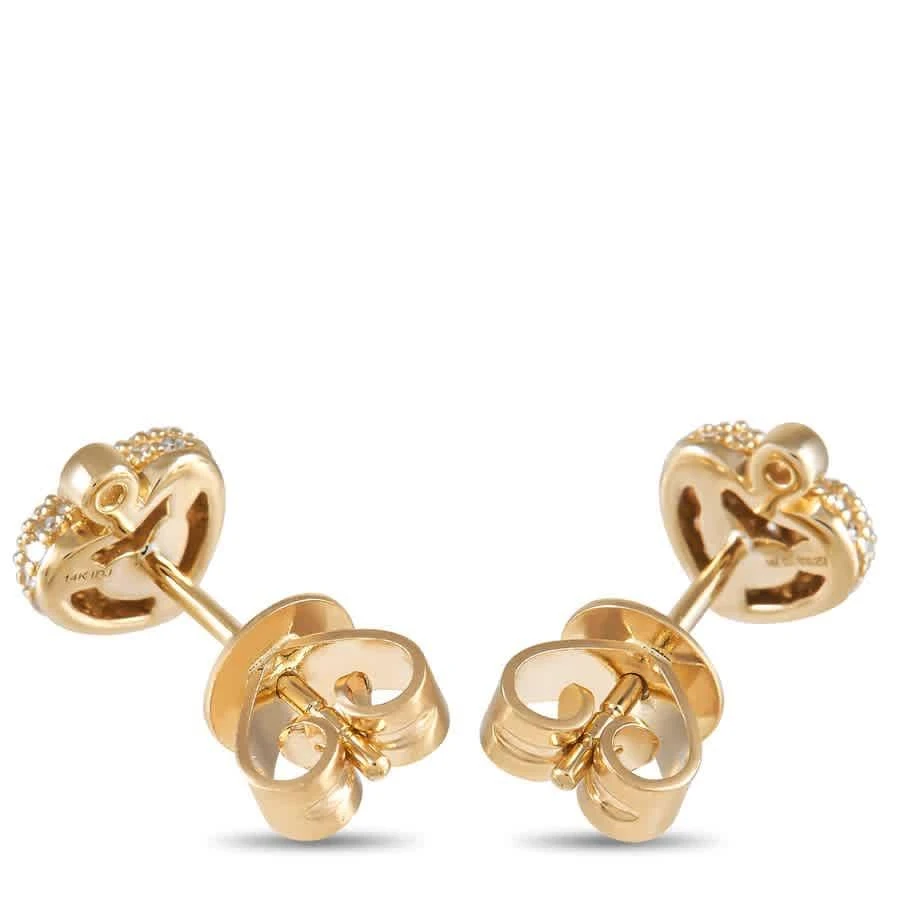 商品LB Exclusive|14K Yellow Gold 0.25 ct Diamond Heart Earrings,价格¥3327,第2张图片详细描述