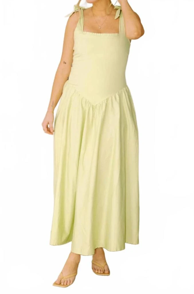 商品Peixoto|Harlow Maxi Dress In Matcha,价格¥950,第2张图片详细描述