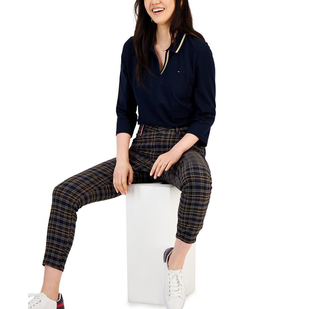 商品Tommy Hilfiger|Women's Plaid Tribeca Skinny-Leg Ankle Pants,价格¥504,第6张图片详细描述