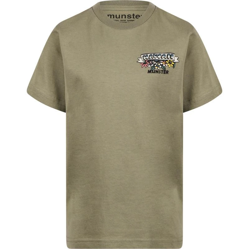 商品Munster|Surf hawaii logo t shirt in olive green,价格¥423,第1张图片