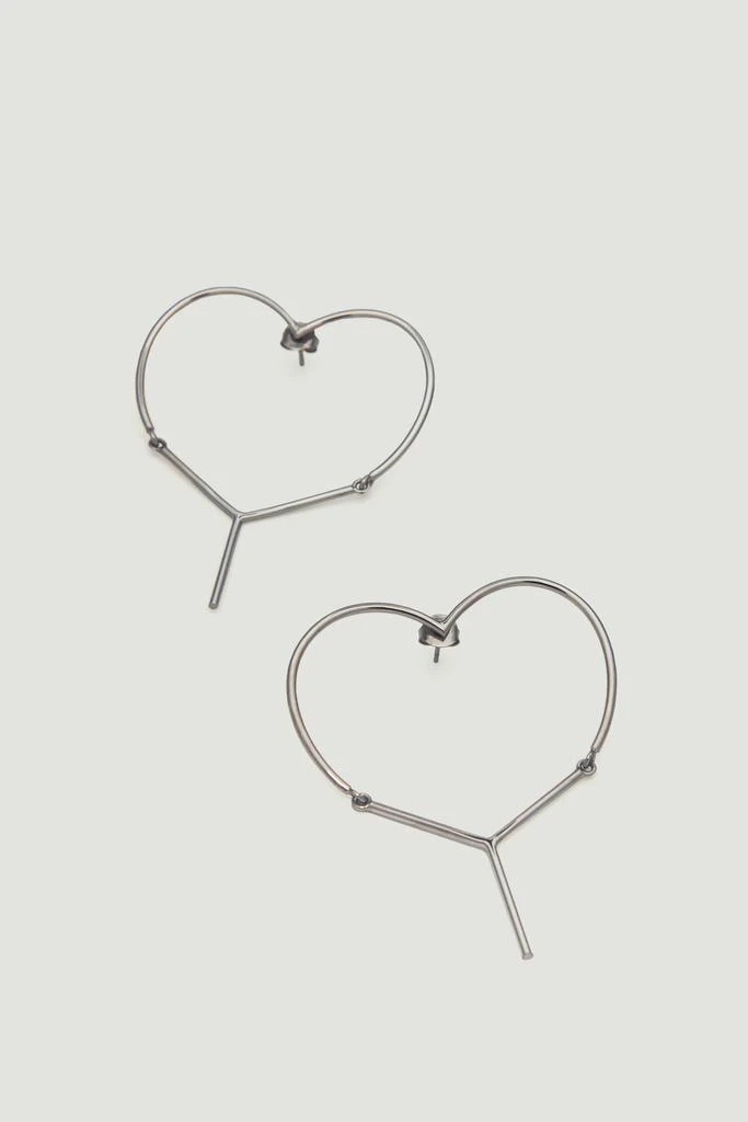 商品Y/Project|Y/PROJECT WOMEN MINI Y HEART EARRINGS,价格¥695,第2张图片详细描述