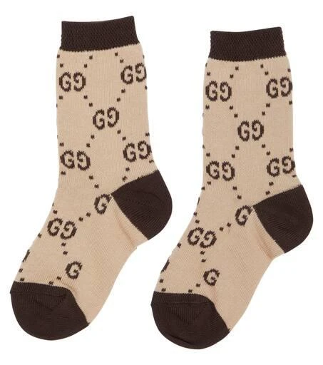 商品Gucci|婴幼儿 — GG棉质混纺袜子,价格¥781,第3张图片详细描述
