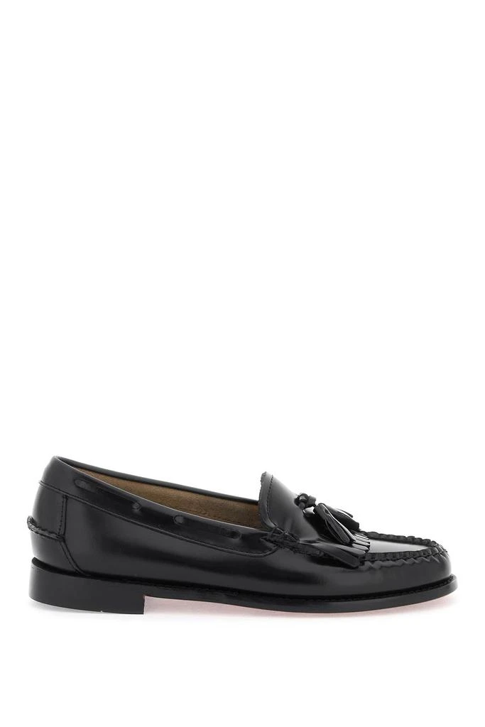 商品G.H. Bass|Esther Kiltie Weejuns Loafers In Brushed Leather,价格¥1224,第1张图片