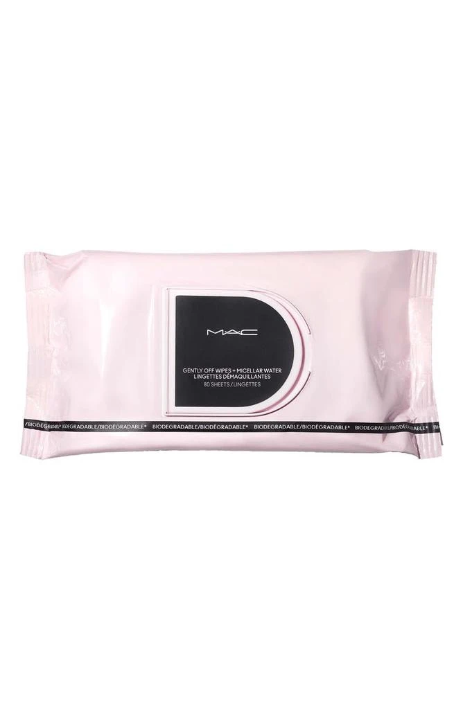 商品MAC|Gently Off Wipes + Micellar Water Makeup Remover Wipes,价格¥149,第1张图片