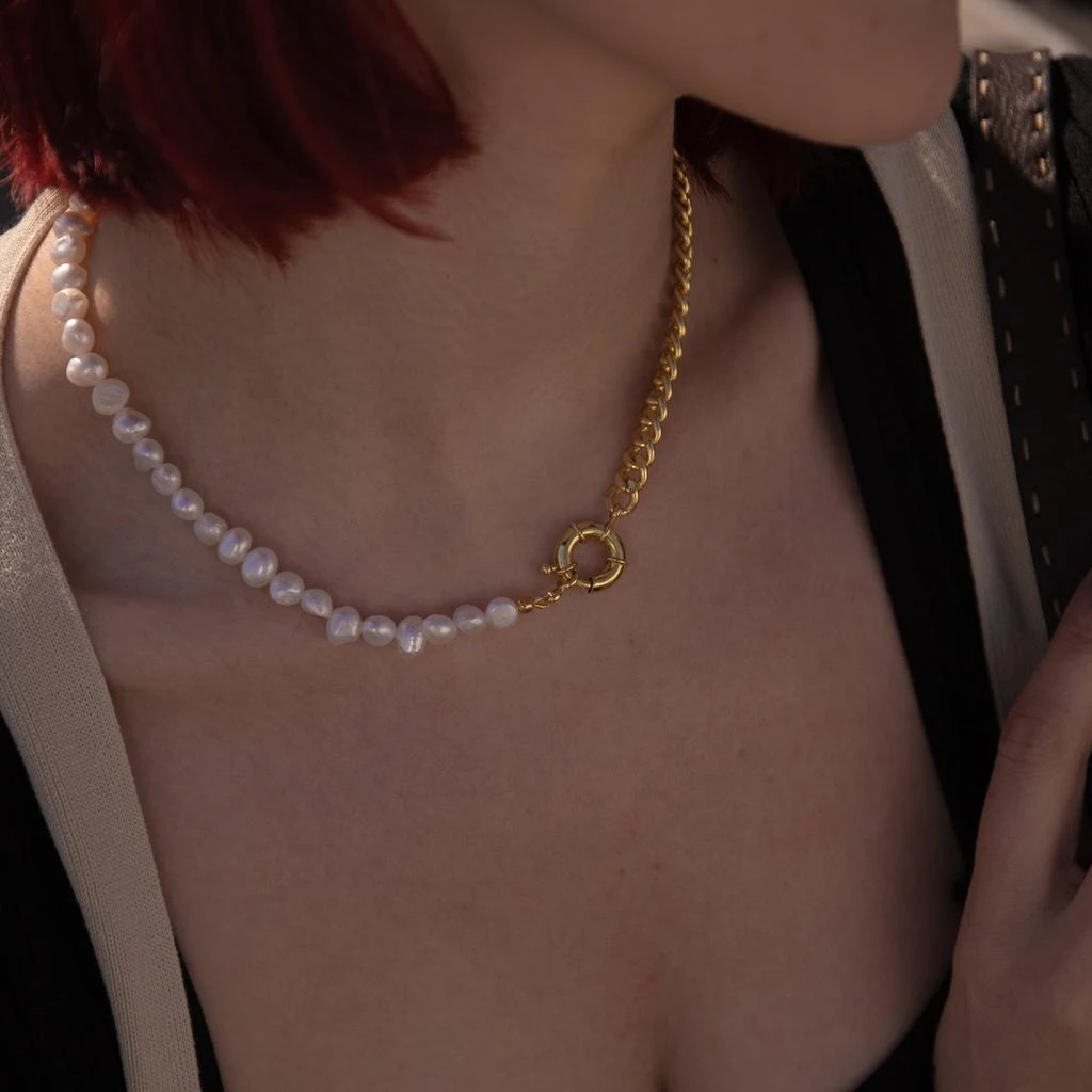 商品Joey Baby|Lauren Pearl Chain Necklace,价格¥284,第1张图片