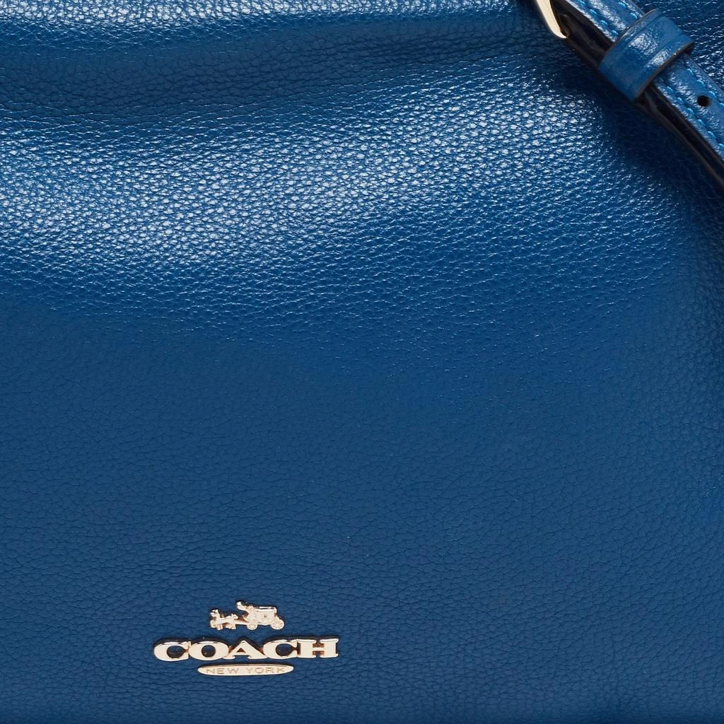 商品[二手商品] Coach|Coach Blue Leather Top Zip Chain Shoulder Bag,价格¥1196,第5张图片详细描述