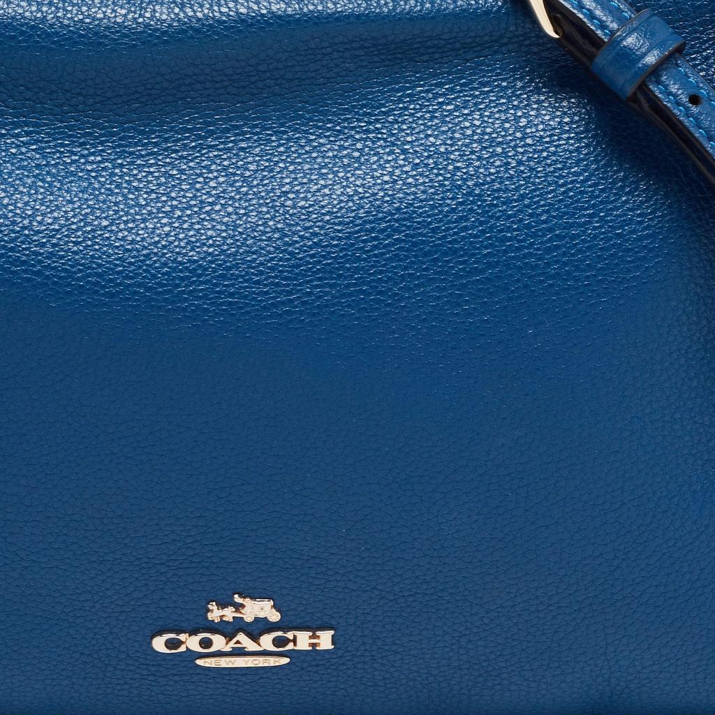 商品[二手商品] Coach|Coach Blue Leather Top Zip Chain Shoulder Bag,价格¥1557,第7张图片详细描述