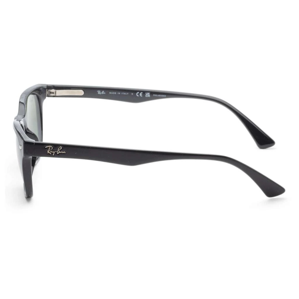 商品Ray-Ban|Ray-Ban Men's Black Round Polarized Sunglasses,价格¥593,第2张图片详细描述