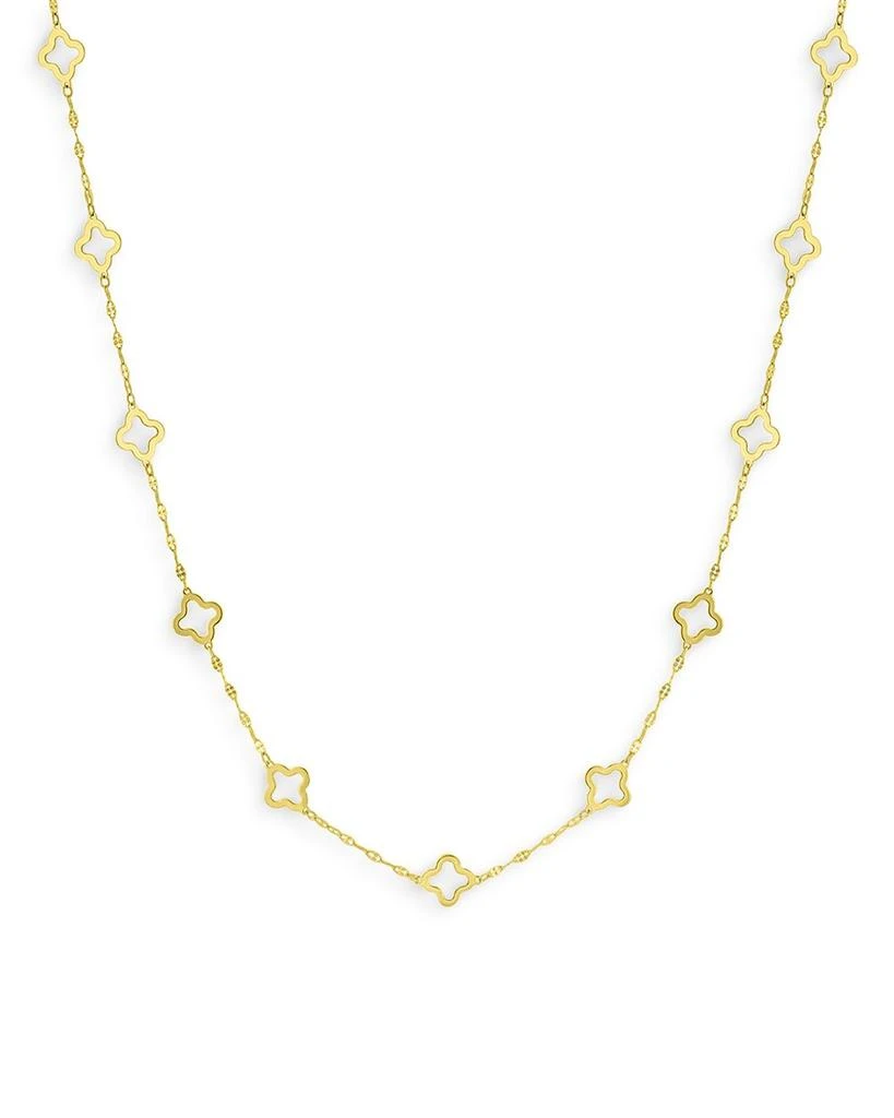 商品Bloomingdale's|Quatrefoil Link Statement Necklace in 14K Yellow Gold - 100 Exclusive,价格¥5619,第1张图片