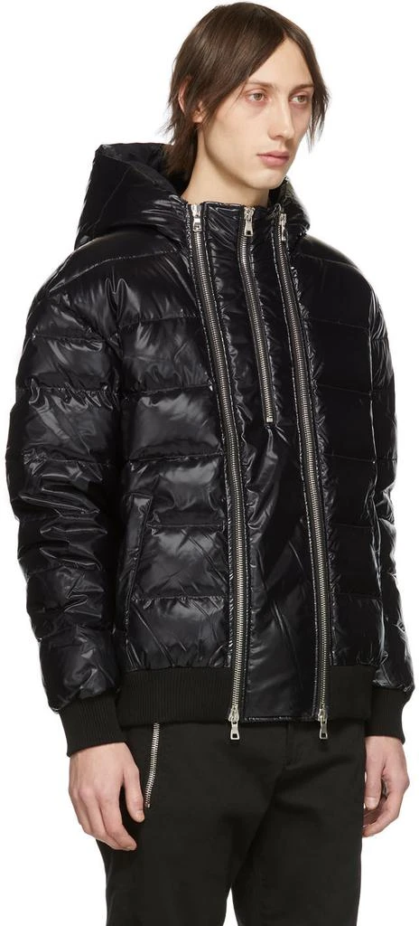 商品Balmain|Black Down Logo Jacket 男款羽绒服,价格¥13609,第2张图片详细描述