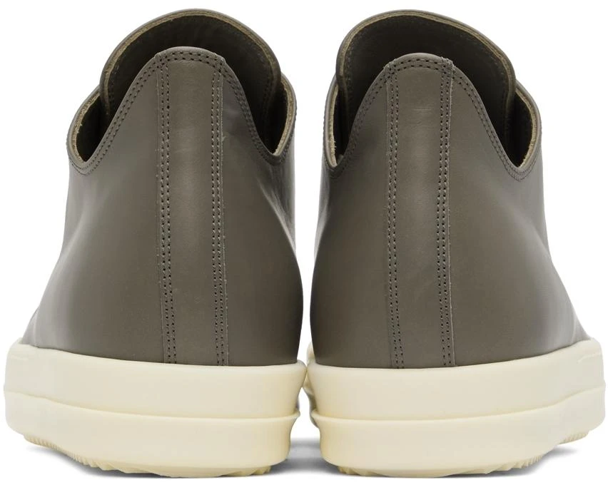 商品Rick Owens|Gray Leather Low-Top Sneakers,价格¥5003,第2张图片详细描述