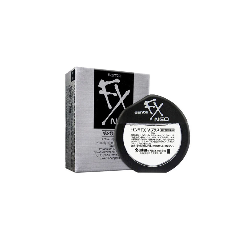 商品santen|日本参天FX NEO银装眼药水缓解疲劳改善充血12ml,价格¥74,第1张图片