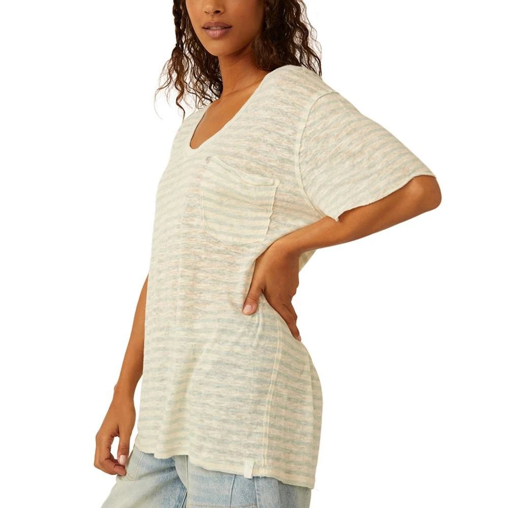 商品Free People|Women's All I Need Striped Short-Sleeve T-Shirt,价格¥509,第3张图片详细描述