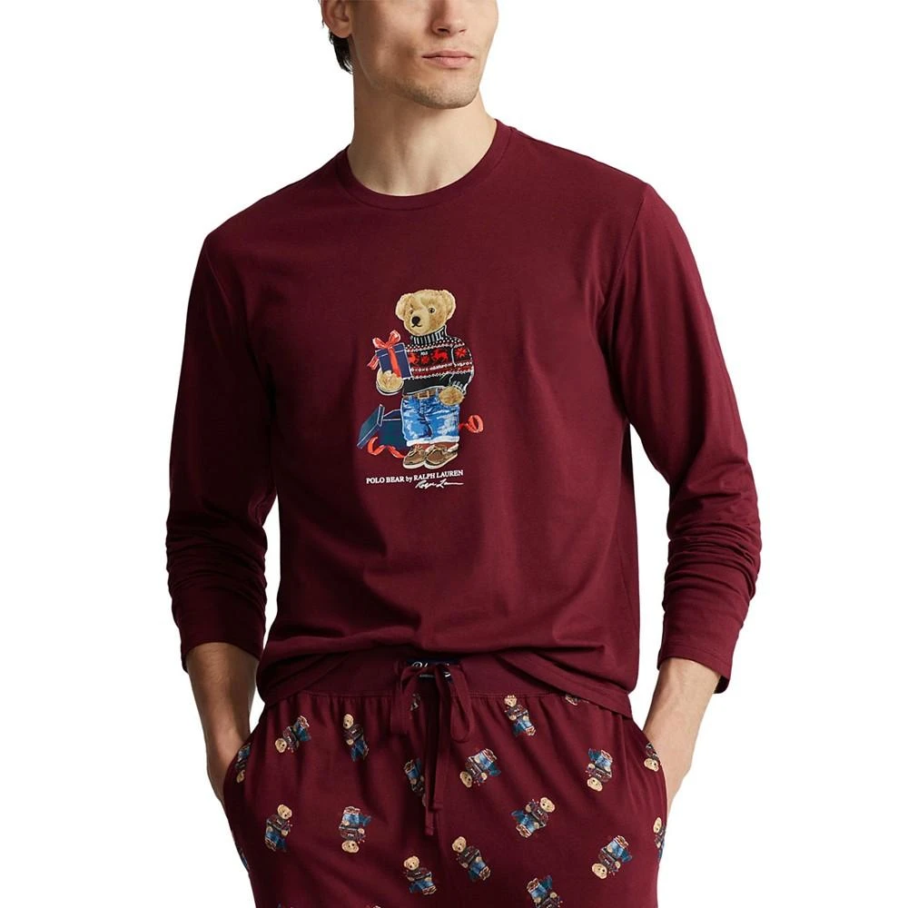 商品Ralph Lauren|Men's 2-Pc. Cotton Polo Bear Pajamas Set,价格¥299,第3张图片详细描述
