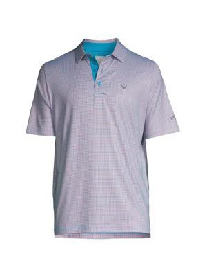 商品Callaway|Micro Checked Polo,价格¥282,第3张图片详细描述