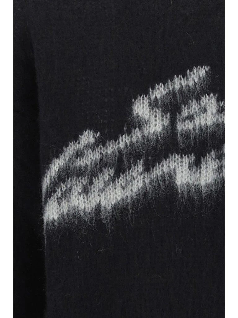 商品Yves Saint Laurent|Saint Laurent Logo Detailed Long-sleeved Jumper,价格¥6236,第3张图片详细描述