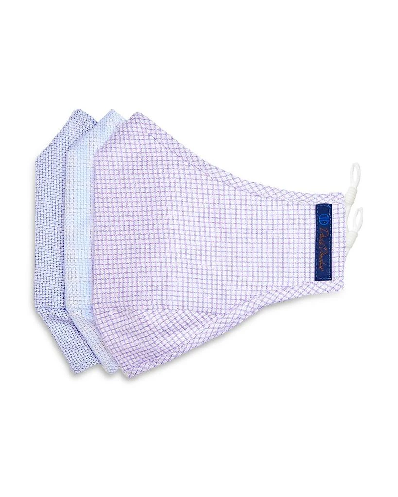 商品David Donahue|Comfort Patterned Face Masks, Set of 3,价格¥224,第1张图片