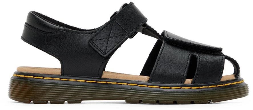 商品Dr. Martens|Kids Black Moby II Lamper Big Kids Sandals,价格¥421,第1张图片