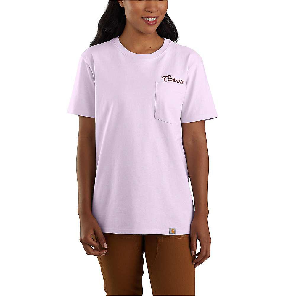 Carhartt Women's Loose Fit Heavyweight SS Pocket Script Graphic T-Shirt商品第1张图片规格展示