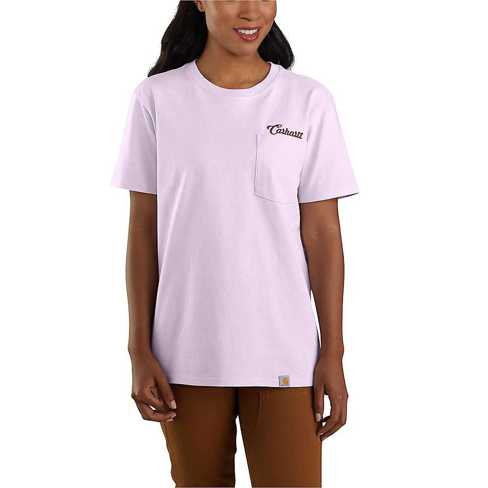 商品Carhartt|Women's Loose Fit Heavyweight SS Pocket Script Graphic T-Shirt,价格¥48,第1张图片