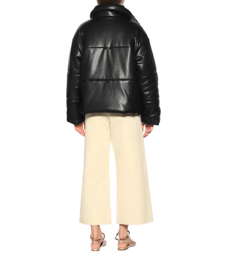 Hide faux leather puffer jacket商品第3张图片规格展示